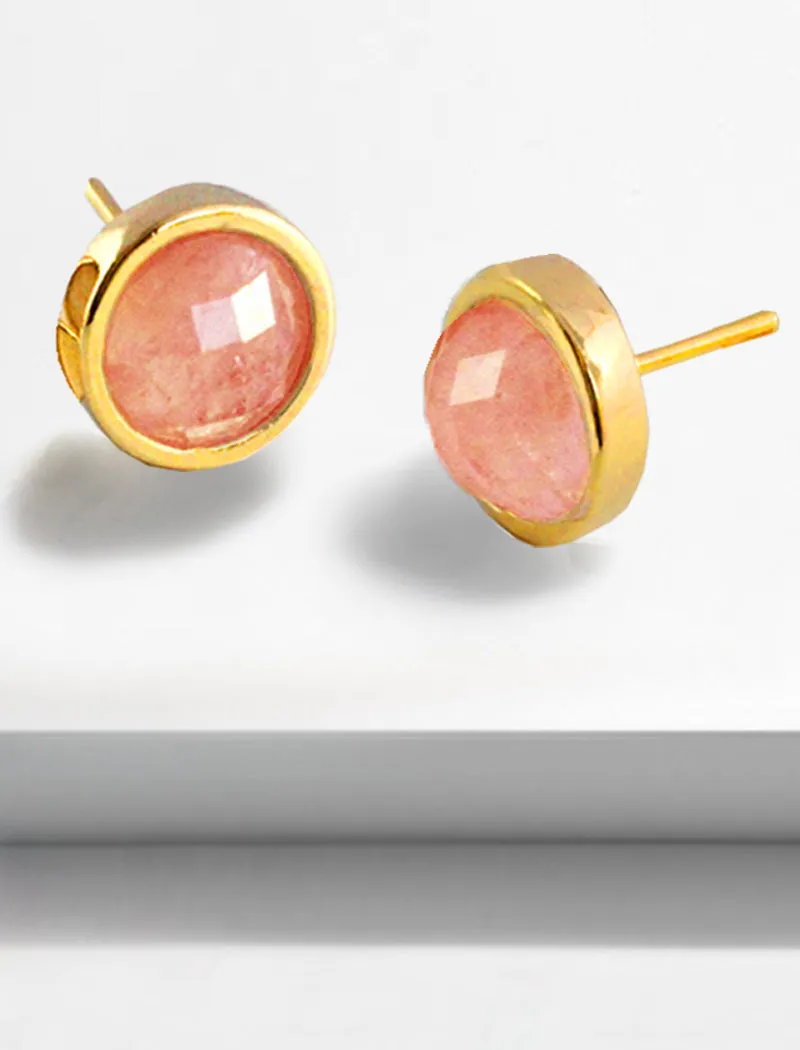 FIRE Gemstone Stud Earrings