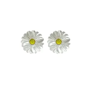 Fleur Mother of Pearl & Peridot Earrings