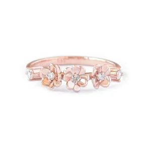 Flower Diamond Wedding Ring