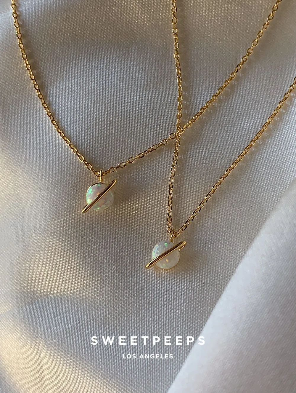 Galactica Tiny Opal Necklace