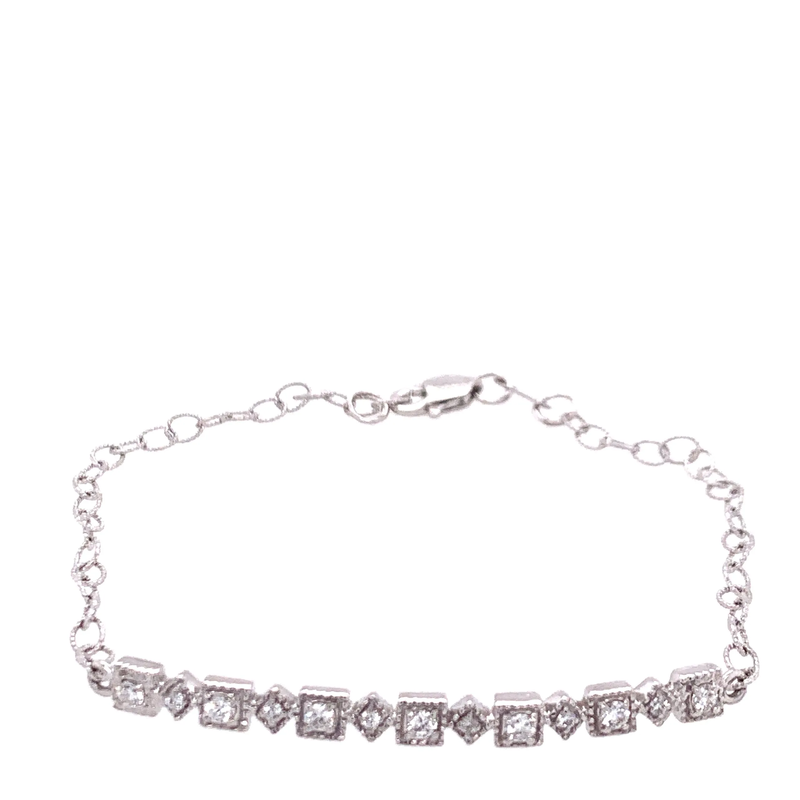 Geometric Diamond Bracelet