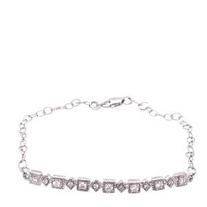 Geometric Diamond Bracelet