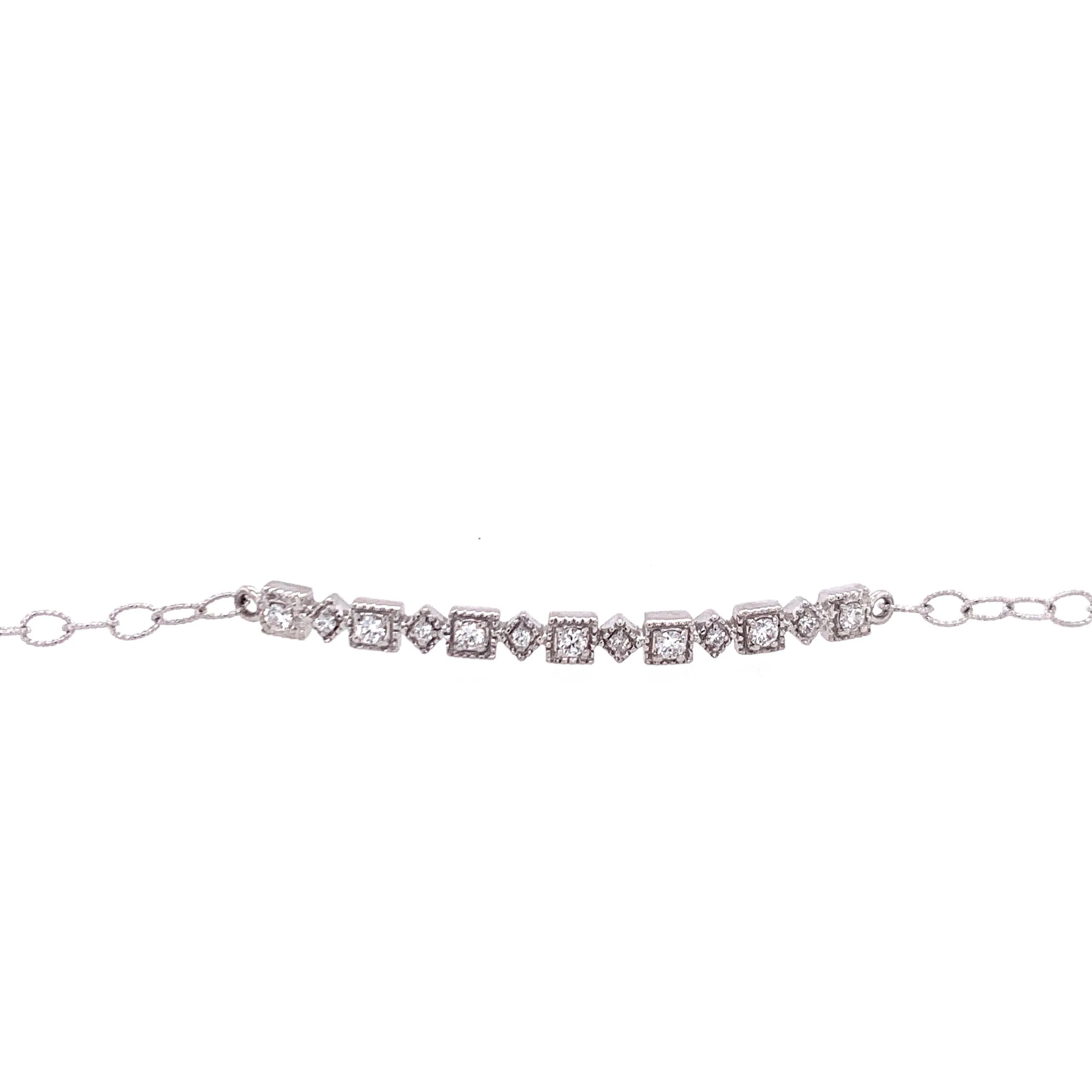Geometric Diamond Bracelet