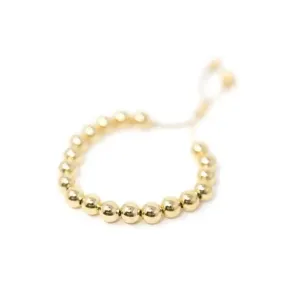 Gold Bead Adjustable Bracelet - Small