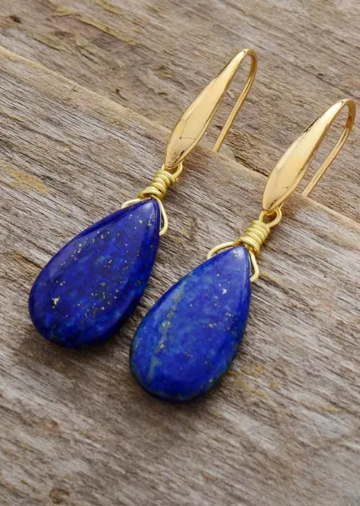 Gold Boho Beaded Earrings