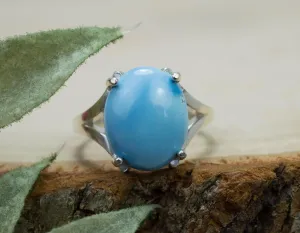 Golden Hills Turquoise Ring; Natural Untreated Kazakhstan Turquoise; 3.385cts