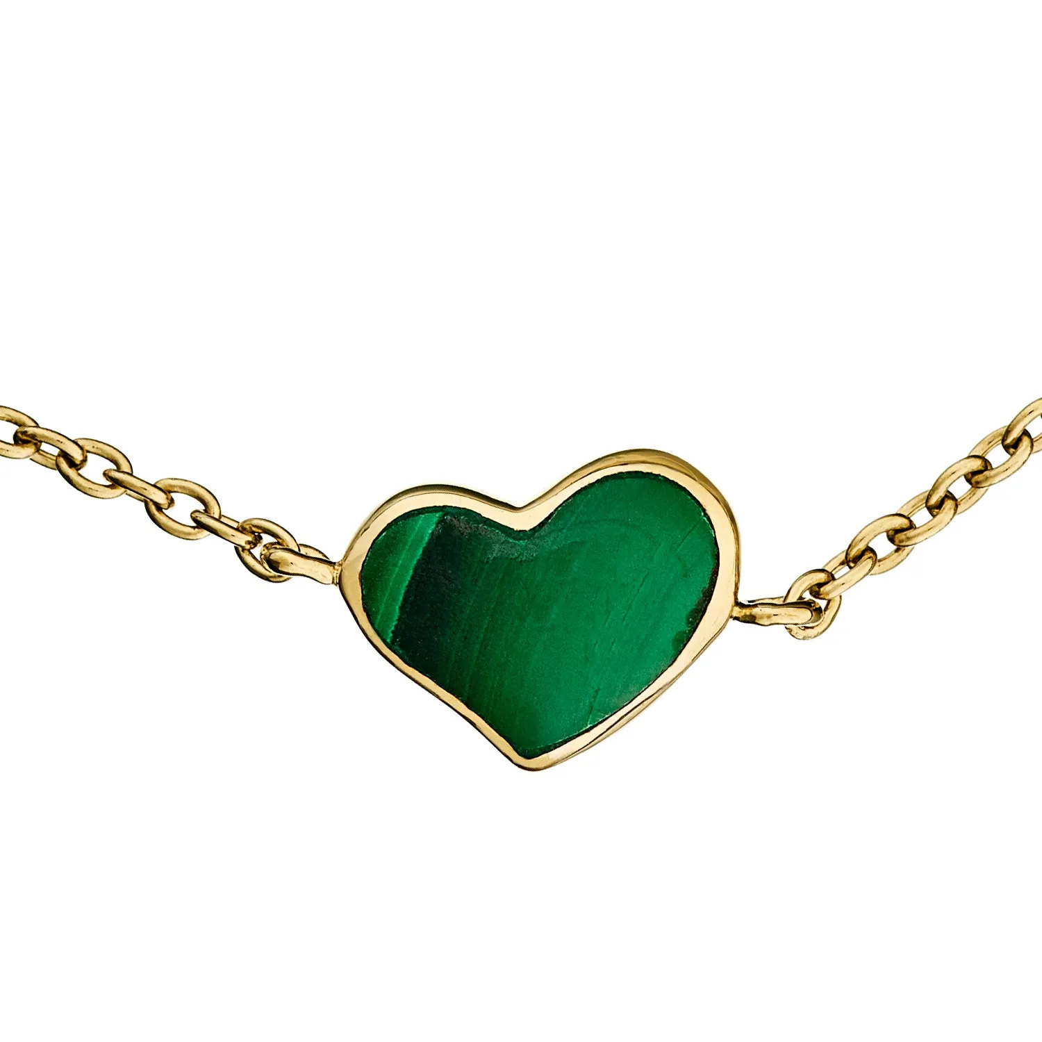 Heart Sterling Bracelet  withGold Vermeil