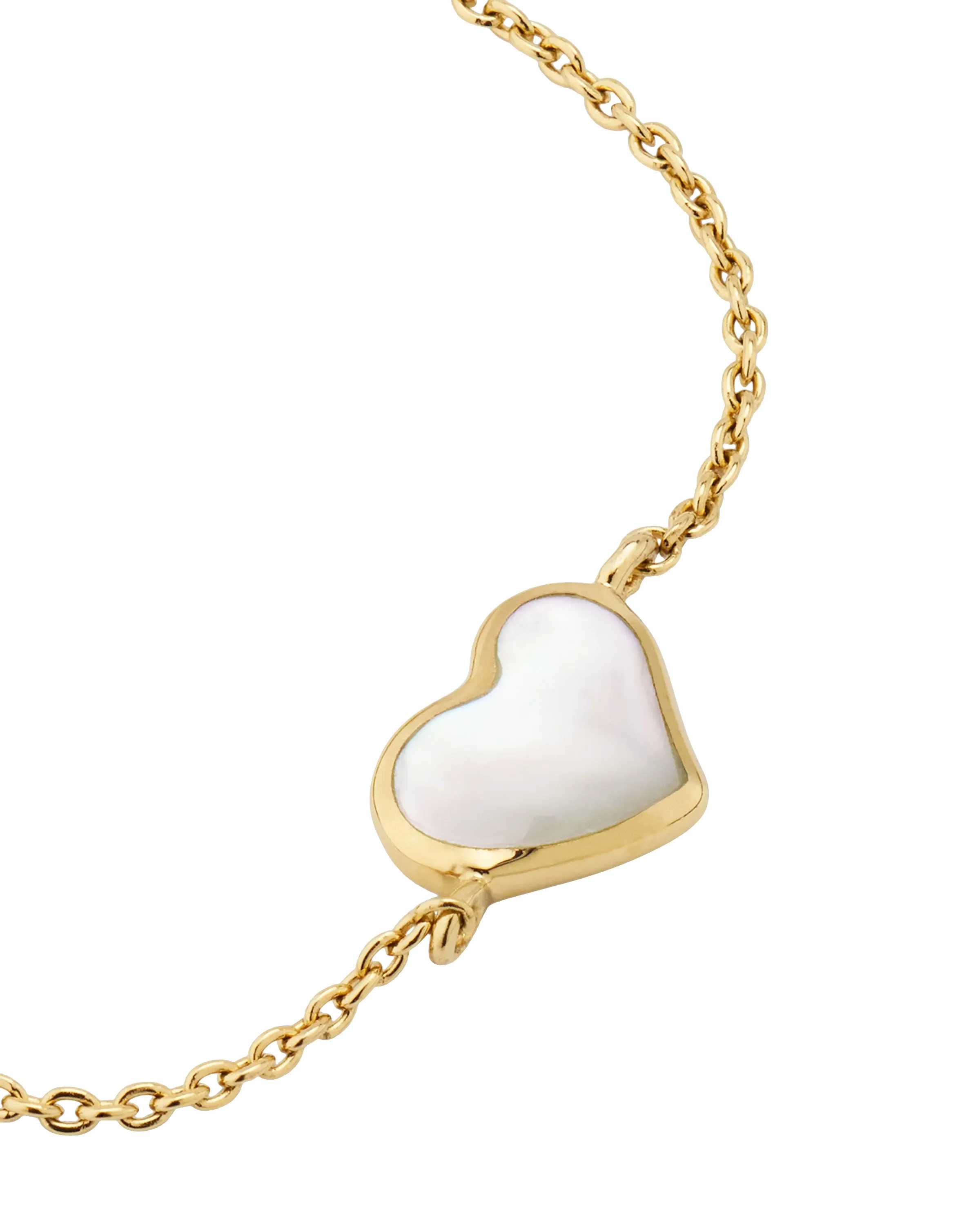 Heart Sterling Bracelet  withGold Vermeil