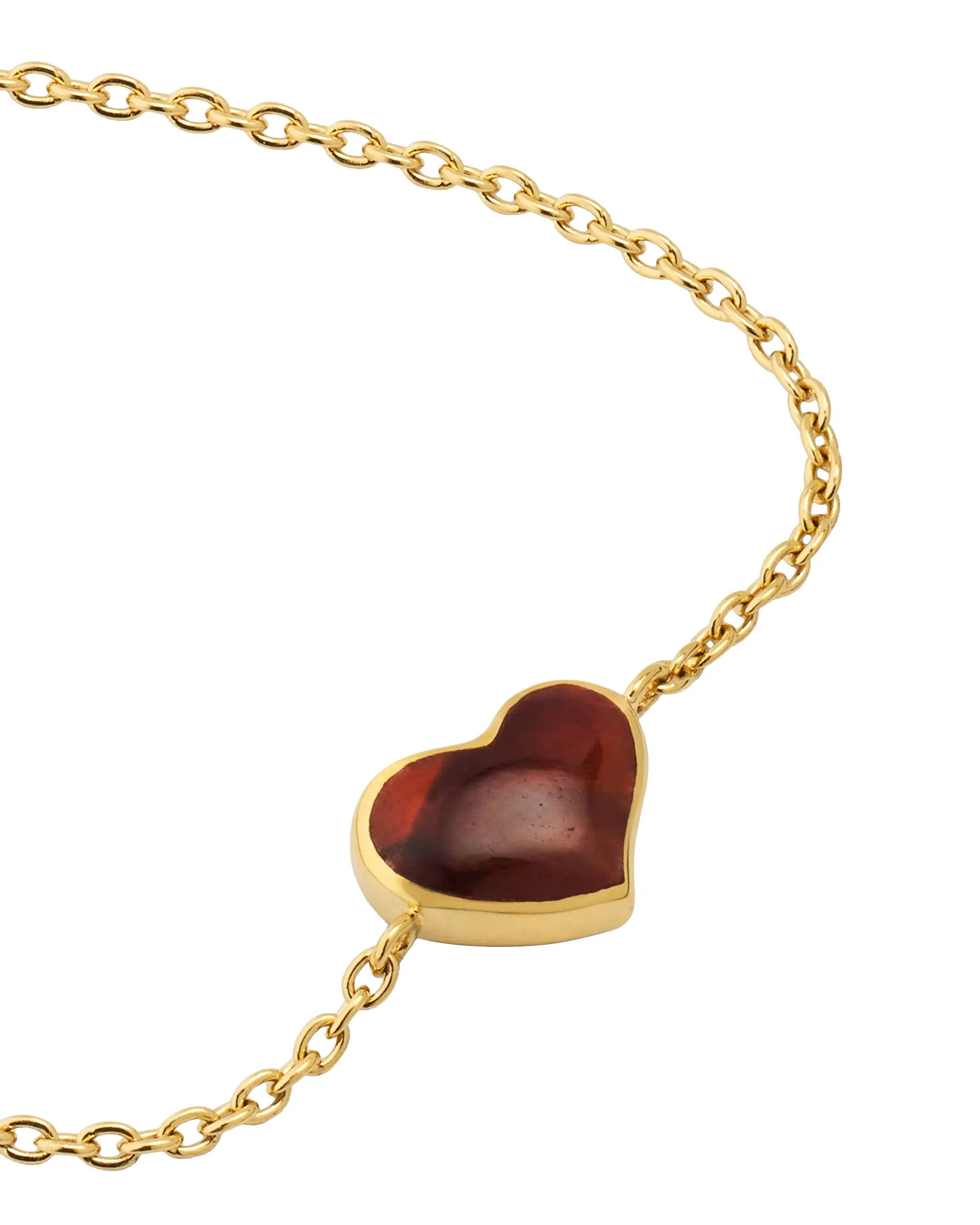 Heart Sterling Bracelet  withGold Vermeil