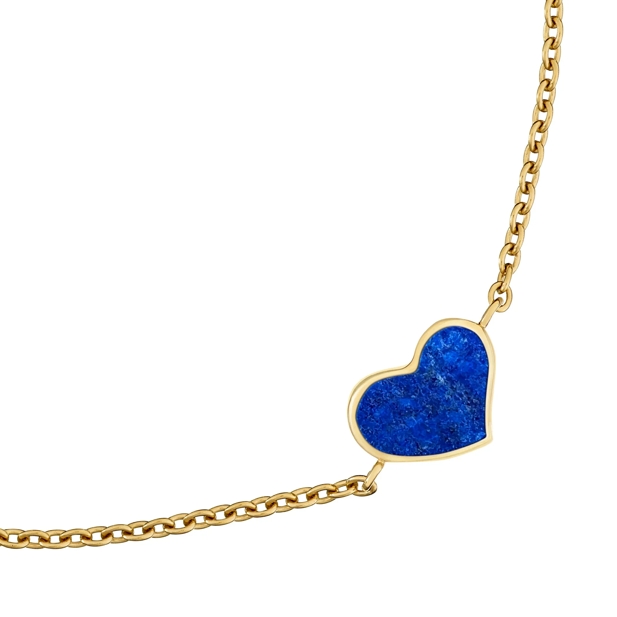 Heart Sterling Bracelet  withGold Vermeil