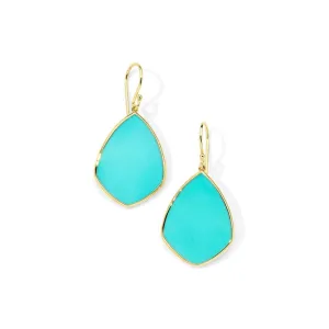 Ippolita 18k Yellow Gold Turquoise Rock Candy Medium Drop Earrings