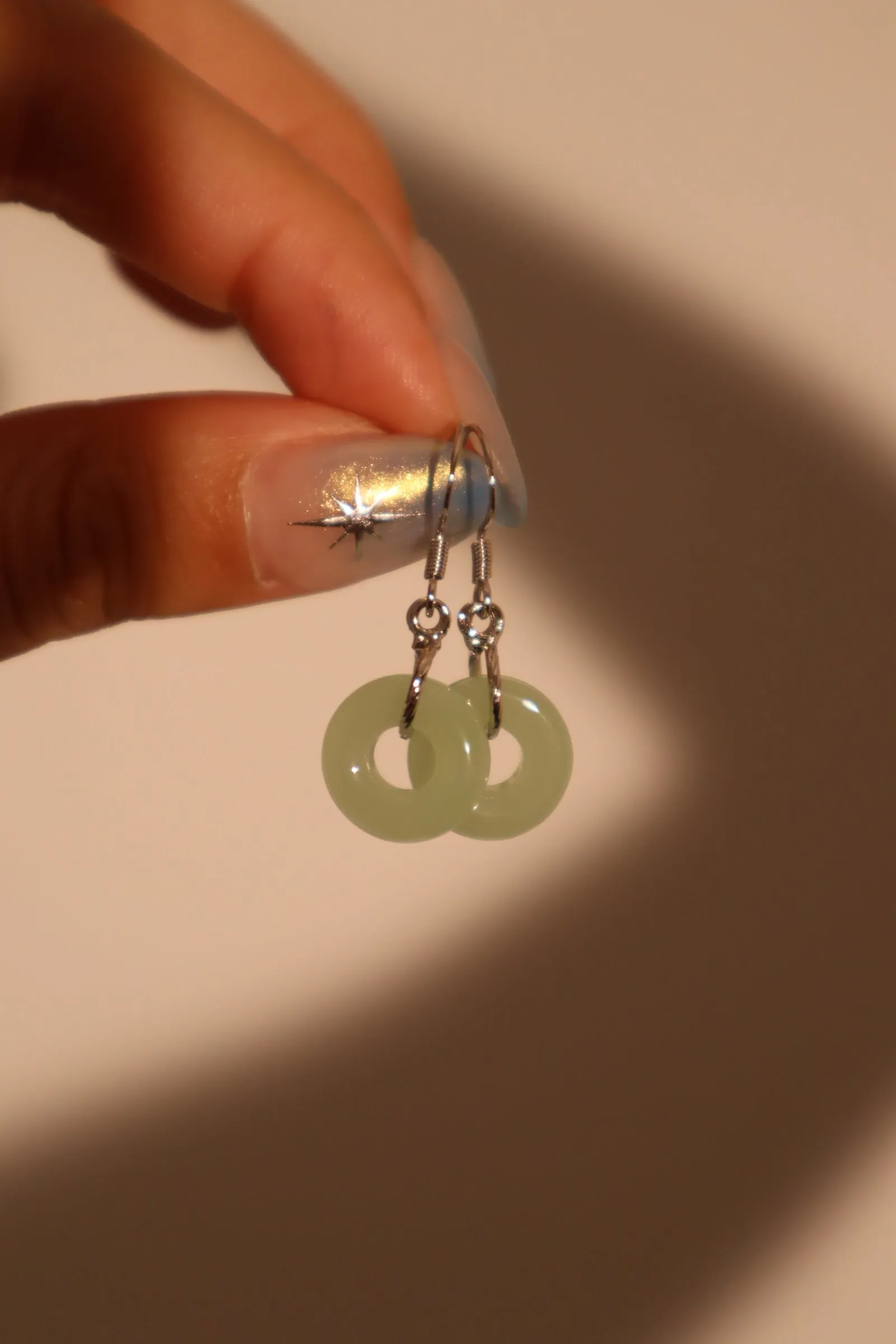 Jade Pendant Earrings
