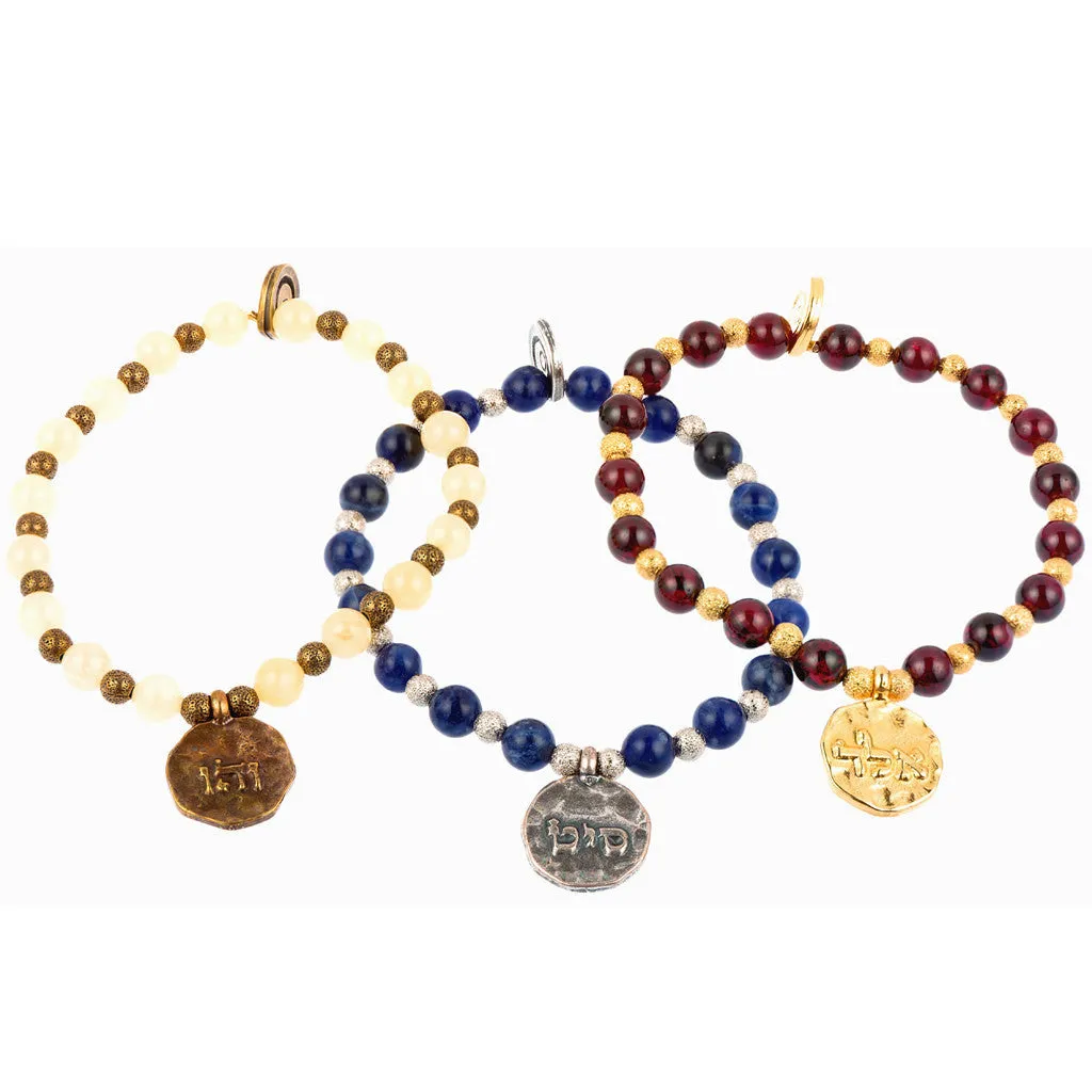 Kabbalah Blessing Token Charm Stardust Gemstone Mix Bracelet