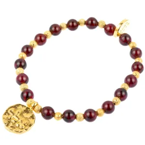 Kabbalah Blessing Token Charm Stardust Gemstone Mix Bracelet