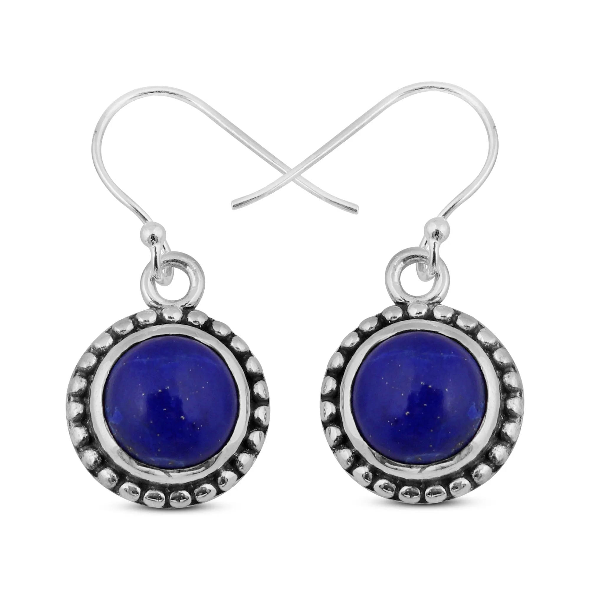 Lapis Lazuli Silver Earrings