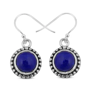 Lapis Lazuli Silver Earrings