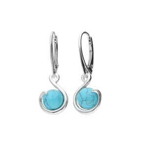 MILENA Drop Earrings Turquoise