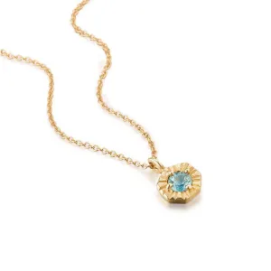 Mini Gold Sapphire Necklace