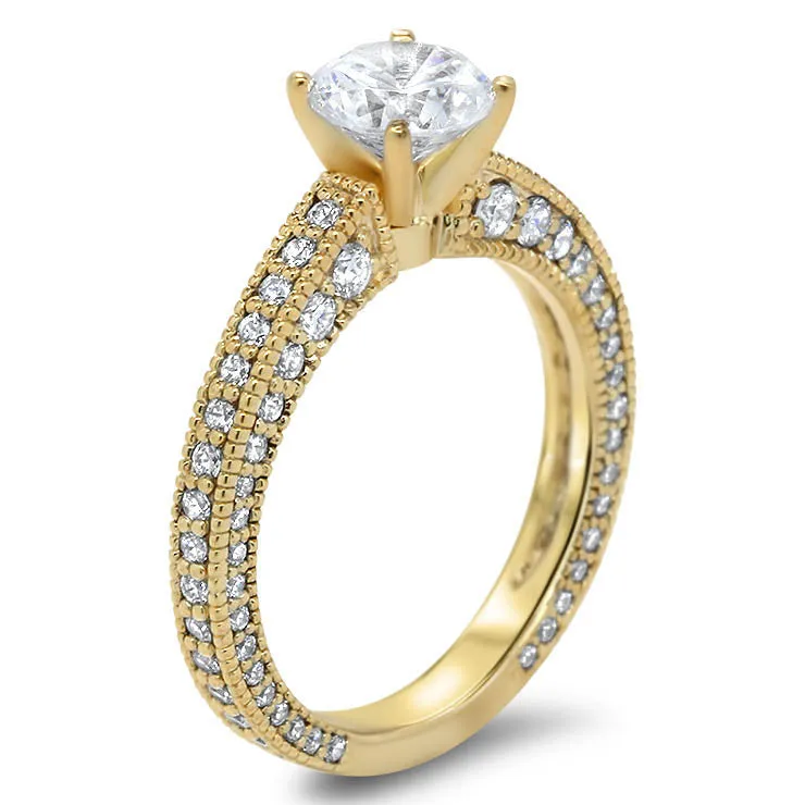 Moissanite Wedding Set - Erin Set