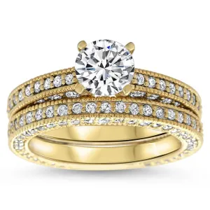 Moissanite Wedding Set - Erin Set