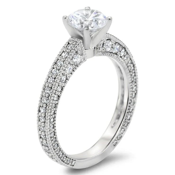 Moissanite Wedding Set - Erin Set