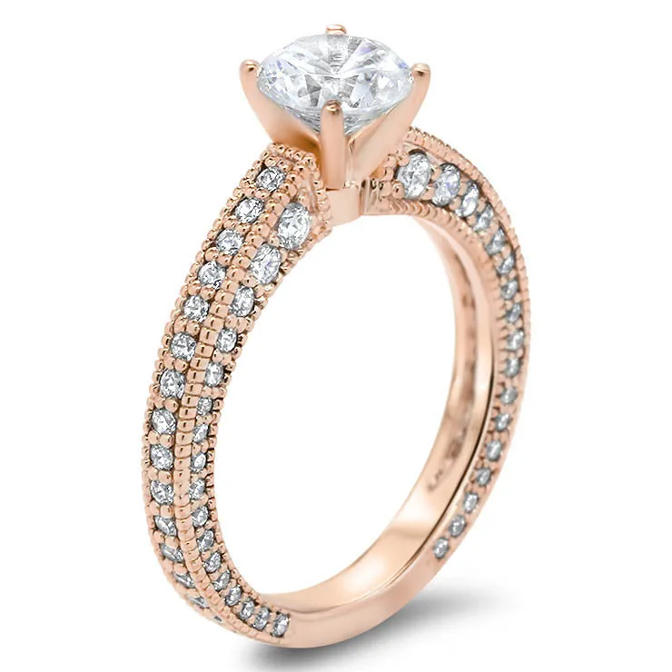Moissanite Wedding Set - Erin Set