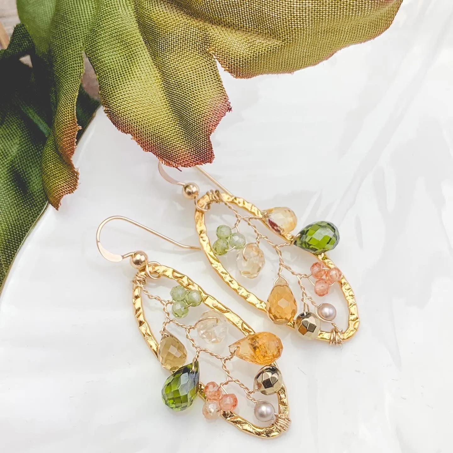 Nature Inspired Filigree Earrings