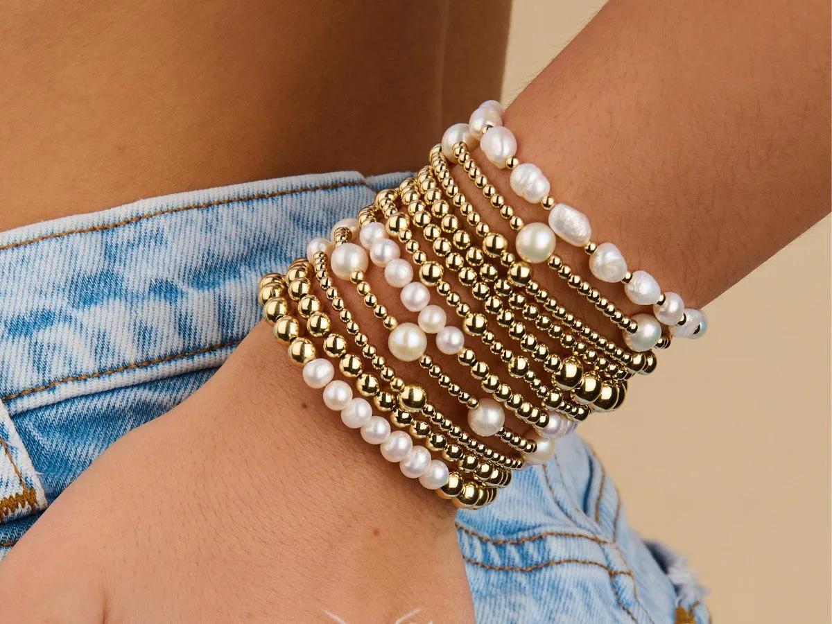 Olivia Pearl Bead Bracelet