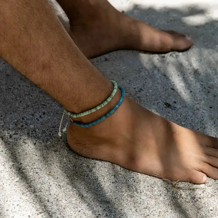 Pantai Kura-Kura Wood Beaded Anklet