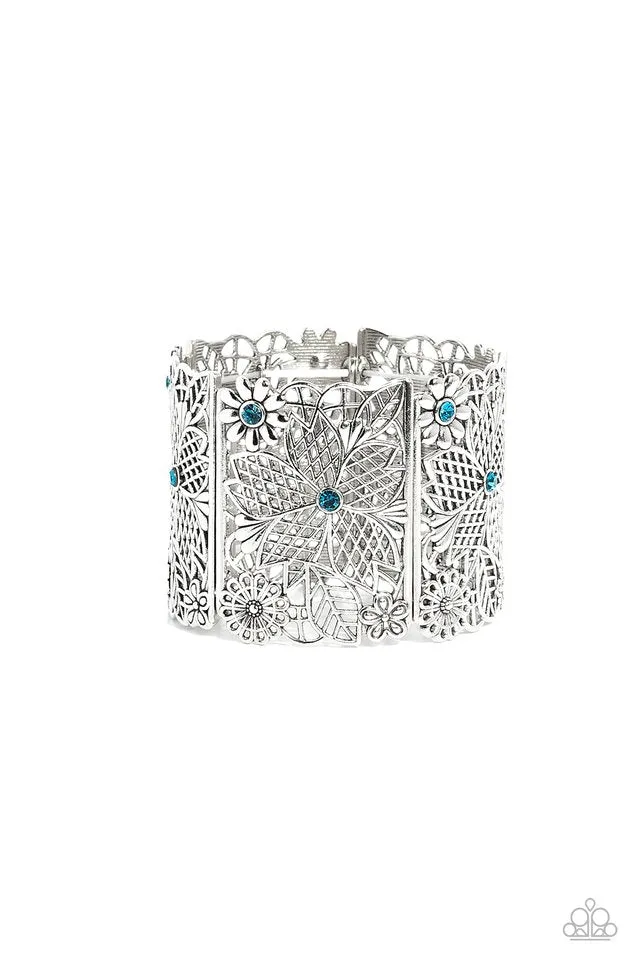 Paparazzi Bracelet ~ Garden City - Blue