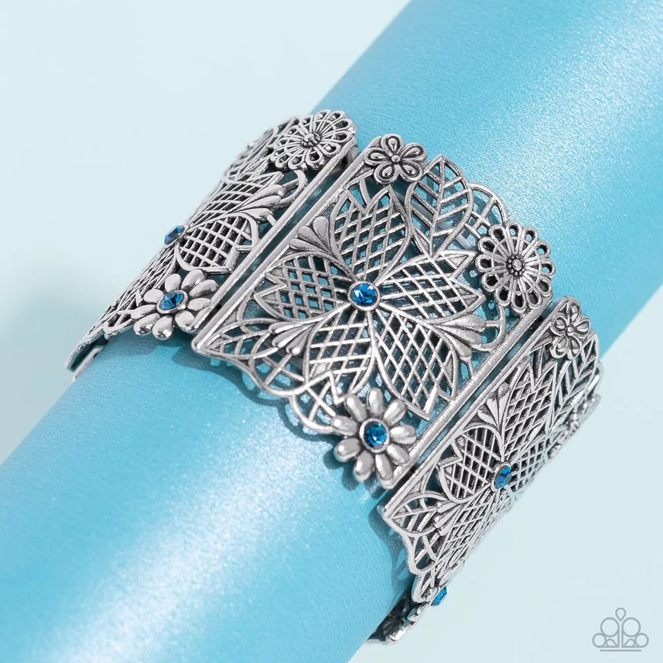 Paparazzi Bracelet ~ Garden City - Blue
