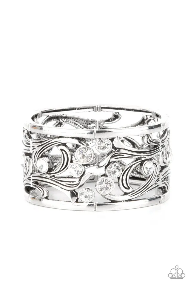 Paparazzi Bracelet ~ Garden Masquerade - White
