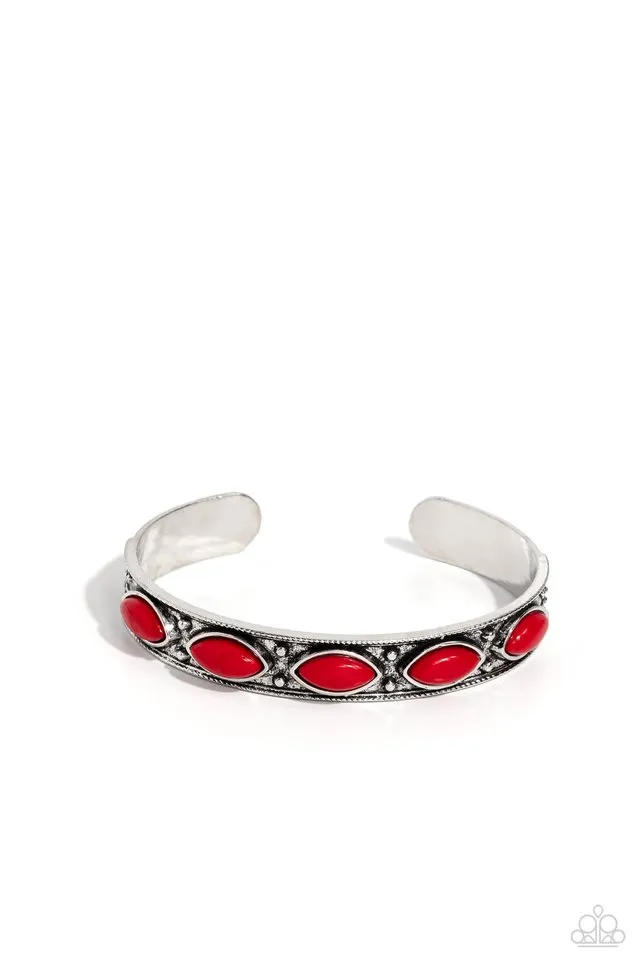 Paparazzi Bracelet ~ Out in the Boonies - Red
