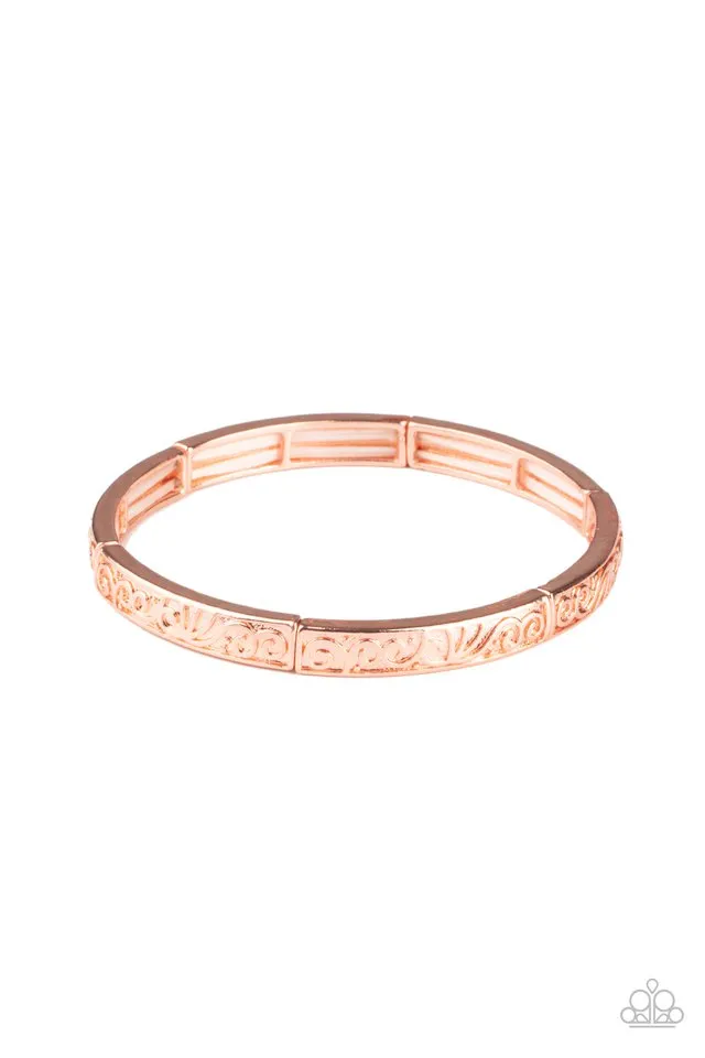 Paparazzi Bracelet ~ Precisely Petite - Copper