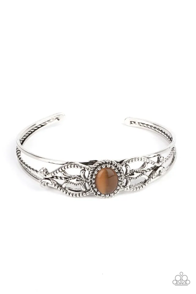 Paparazzi Bracelet ~ Wait and SEER - Brown