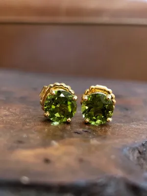 Peridot Studs