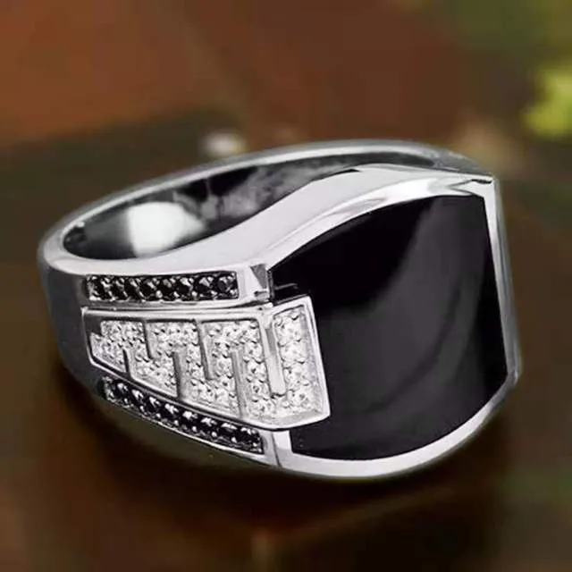 Retro Handmade Turkish Signet Ring for Men Women