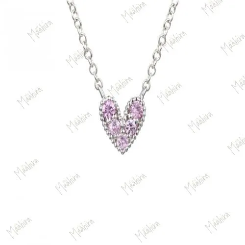Sapphire Heart Necklace