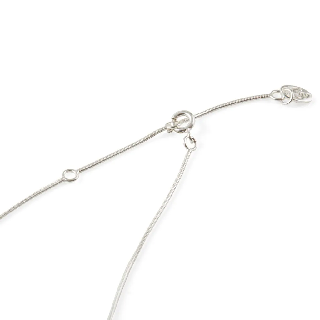 September Birthstone Charm Necklace - Sapphire