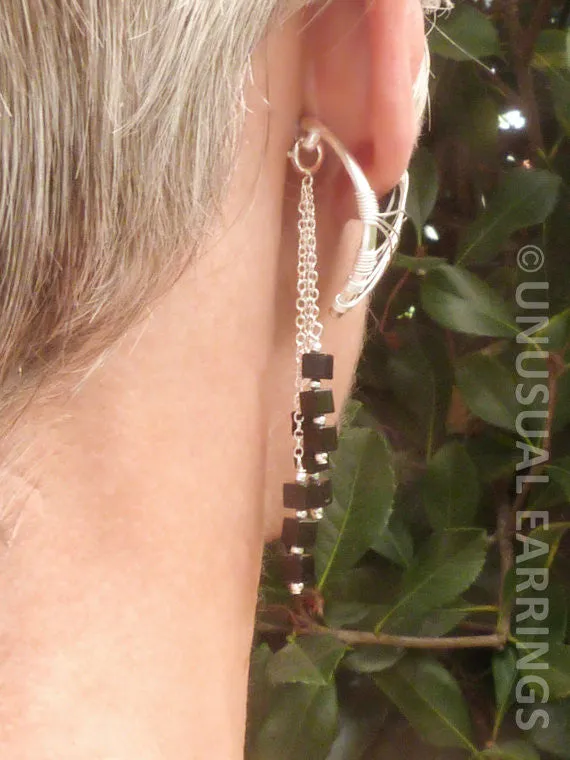 Sierra - Sterling Silver & Black Onyx with dangle