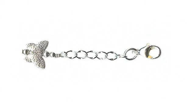 Silver Butterfly Kisses Anklet Jewelry Extender