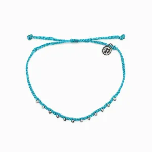 Silver Stitched Bead Anklet