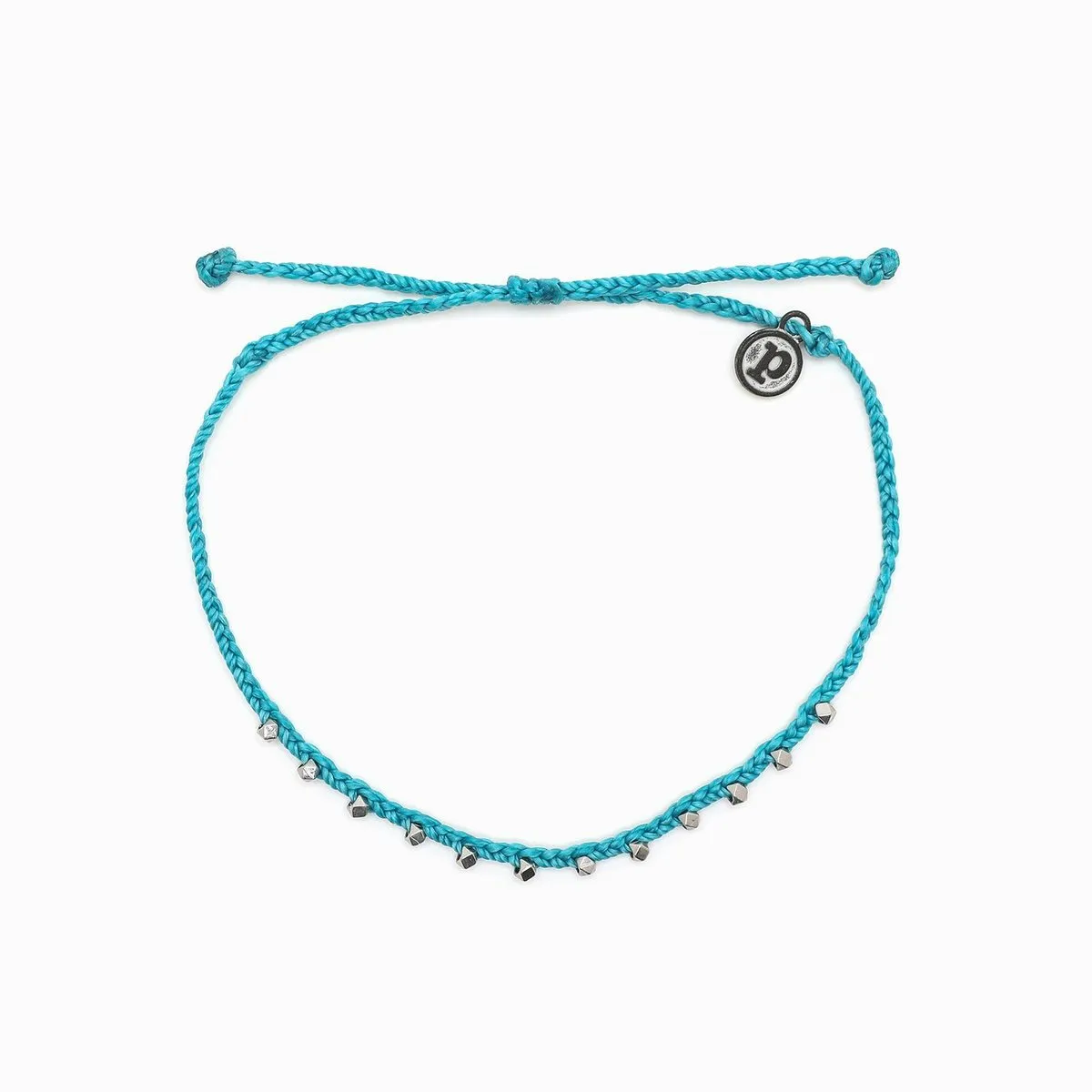 Silver Stitched Bead Anklet