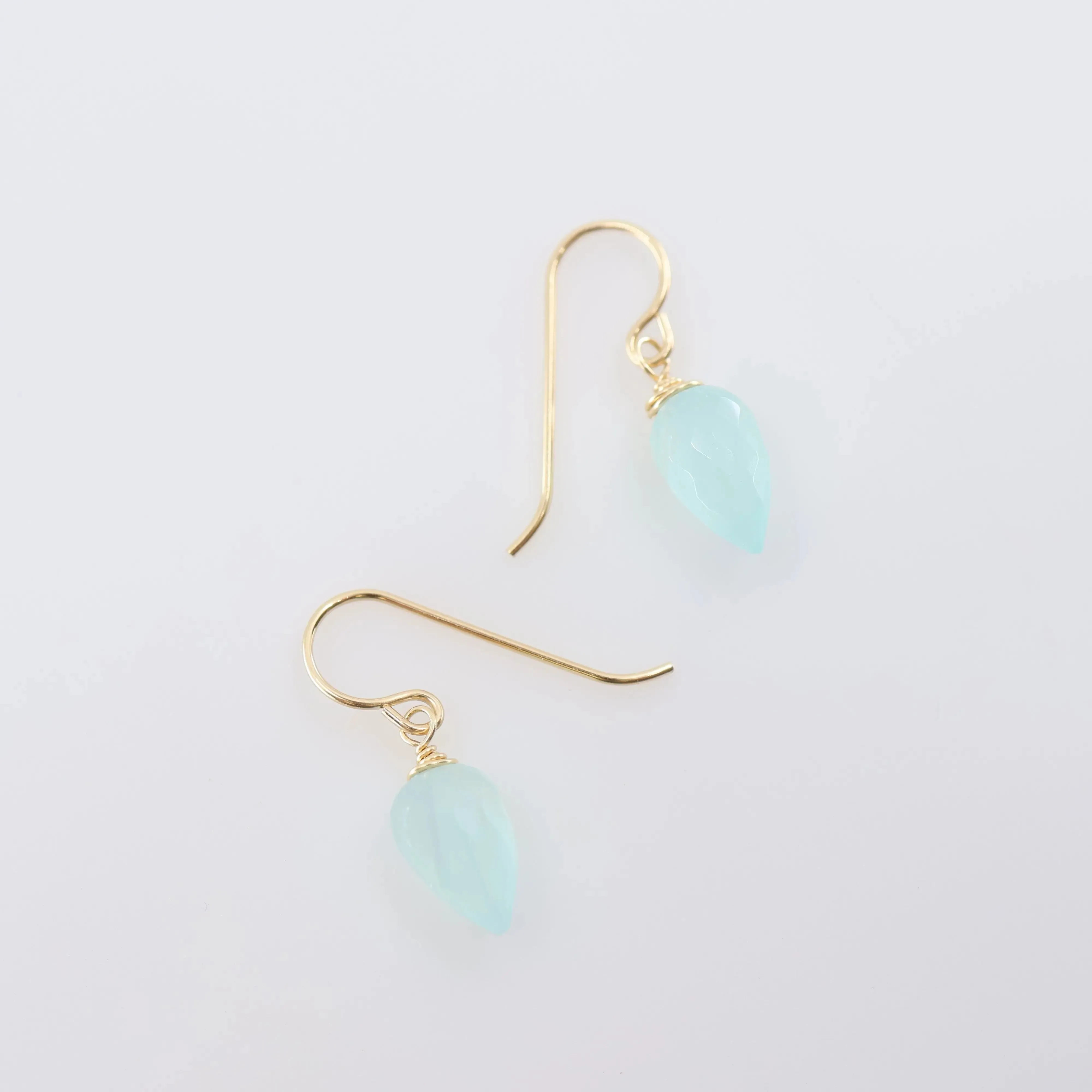 Simple Gemstone Drop Earrings, 3 Variations
