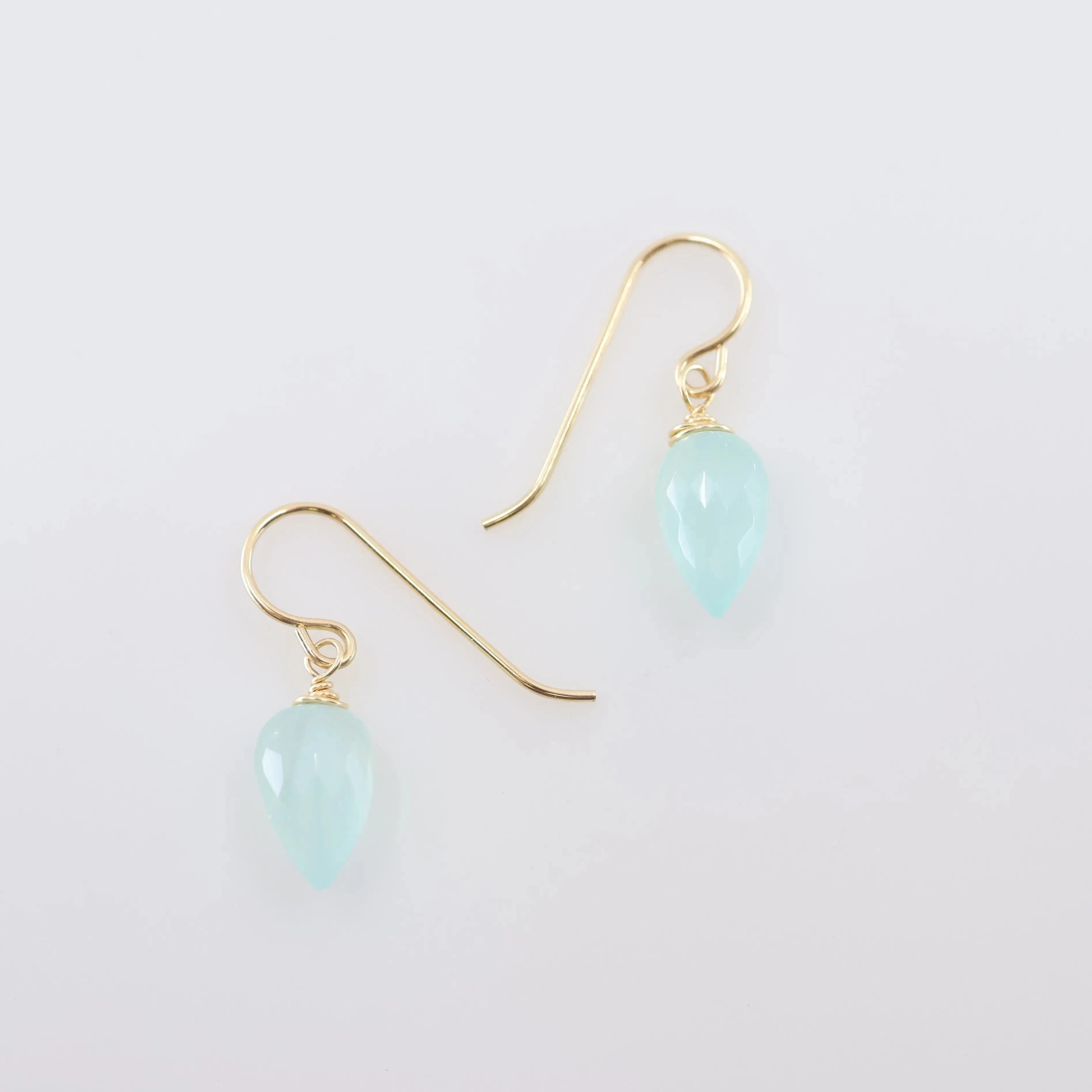 Simple Gemstone Drop Earrings, 3 Variations