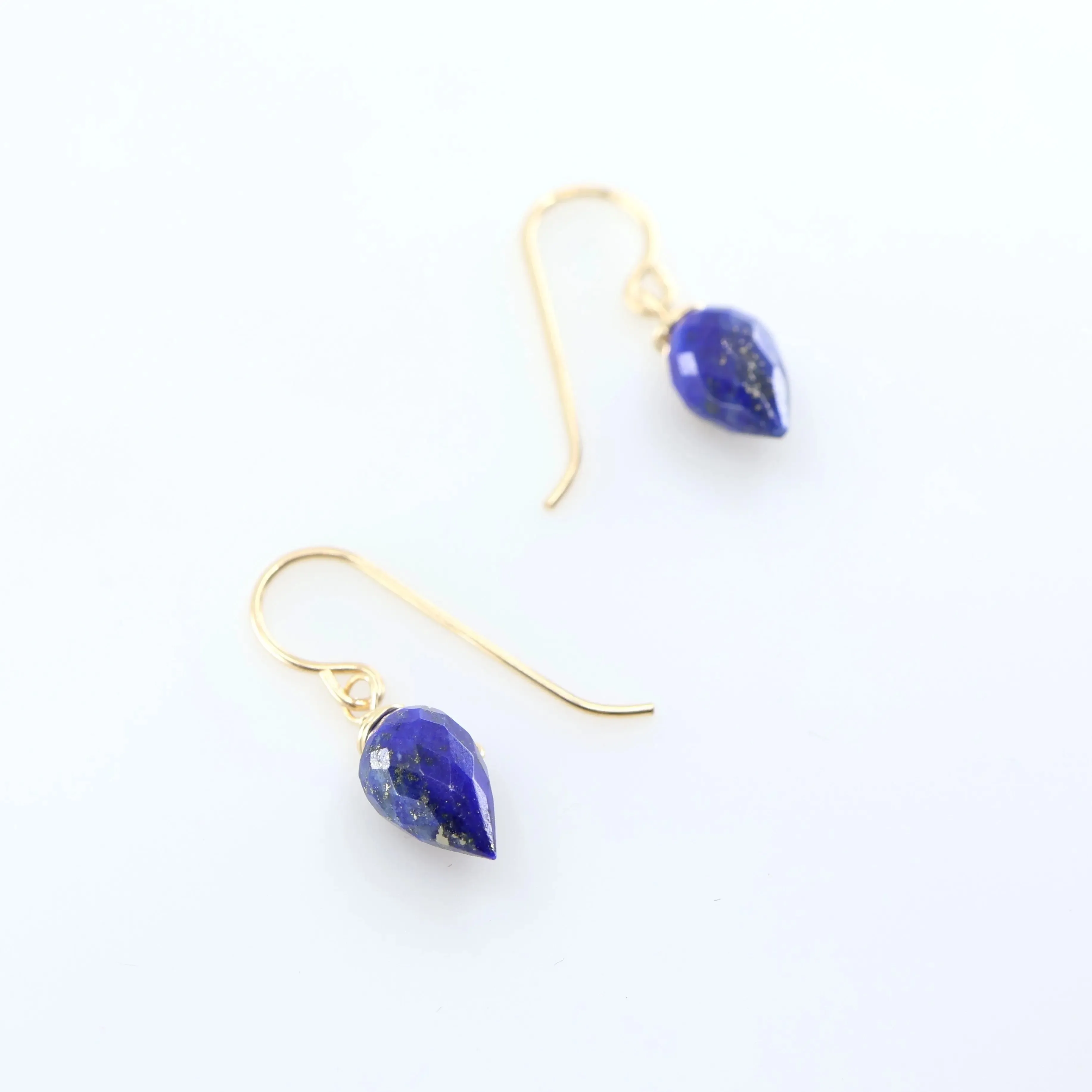 Simple Gemstone Drop Earrings, 3 Variations
