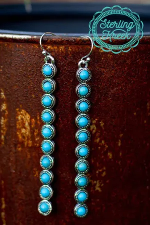 Sterling Kreek TURQUOISE DANGLE EARRINGS