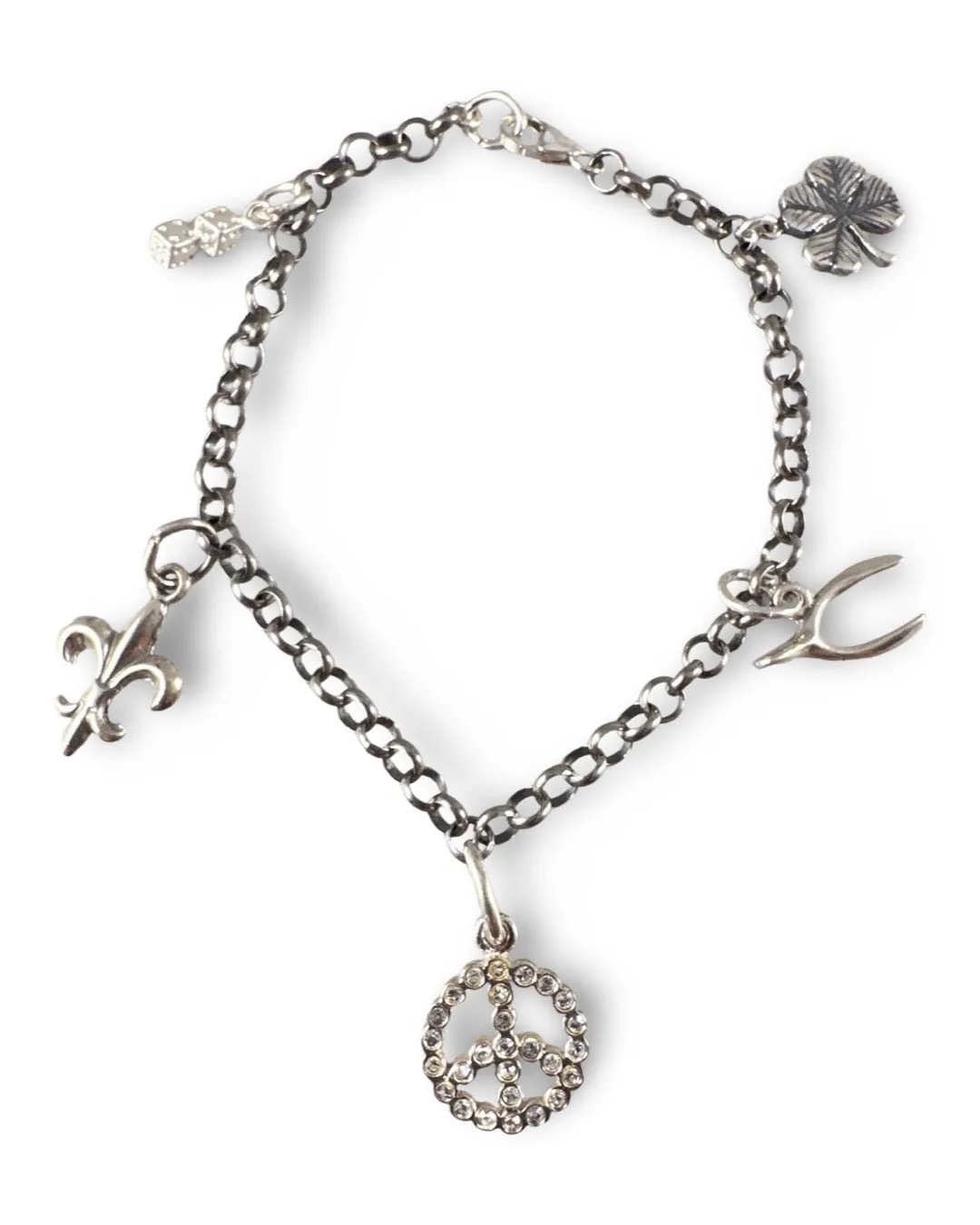Sterling Silver Charm Bracelet Asst’d Styles