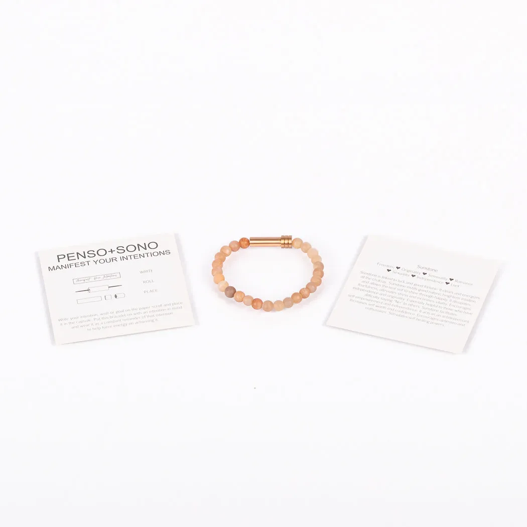 Sunstone Intention Bracelet