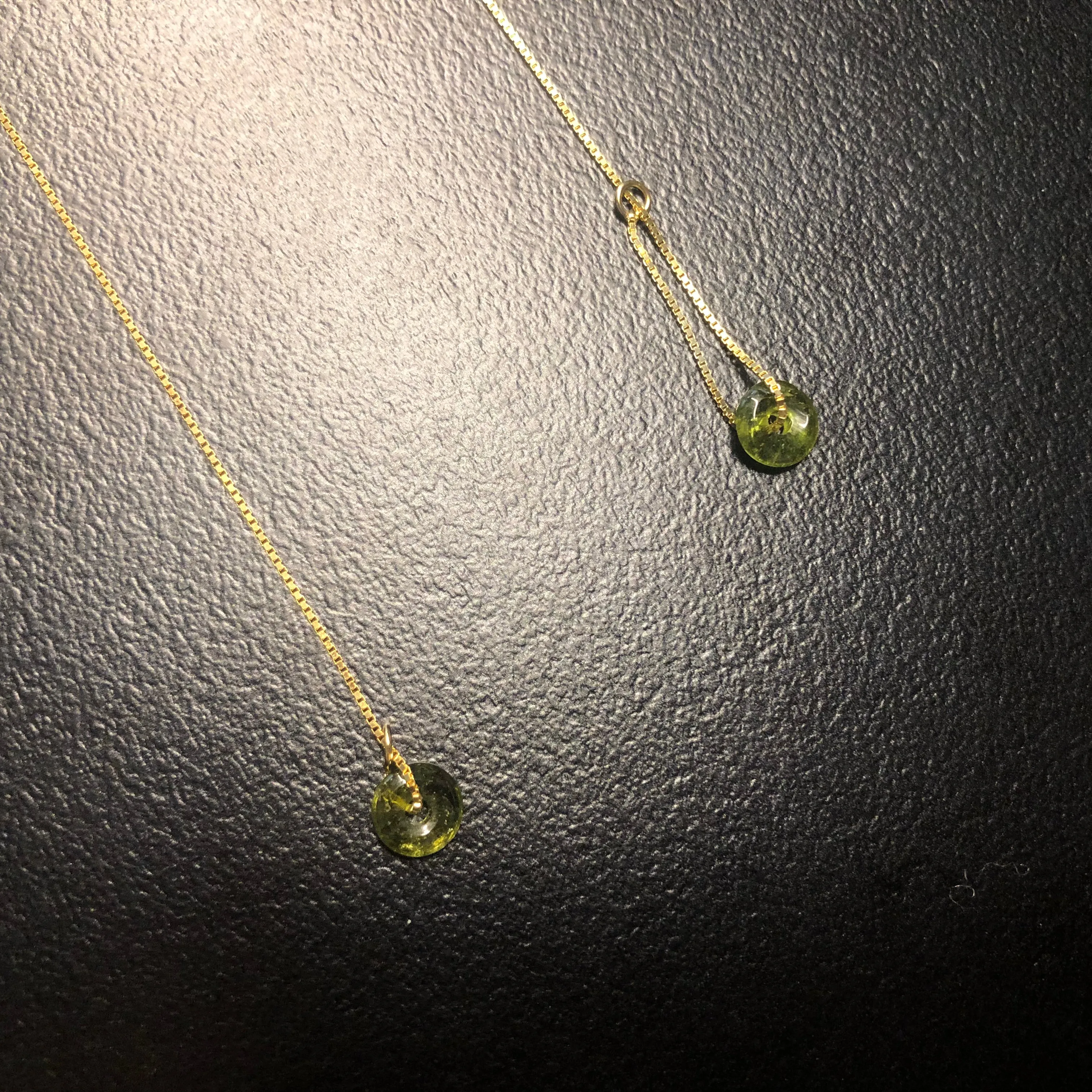 Tourmaline Gemstone Thread Earrings